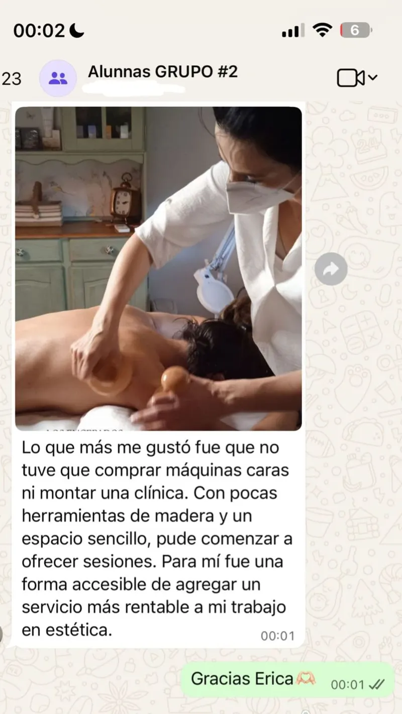 Mensaje real de alumna 4